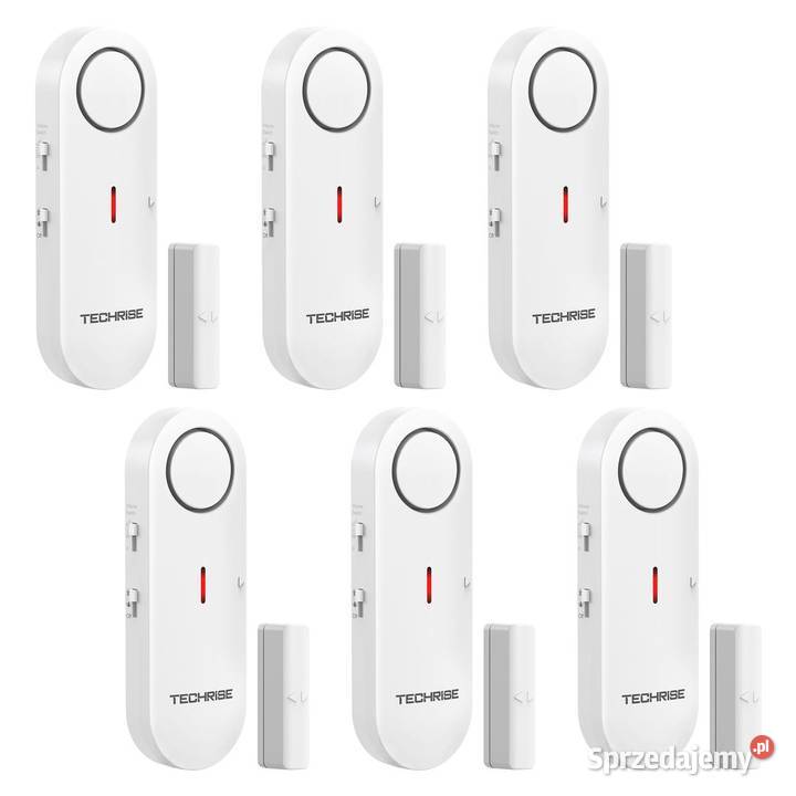 Zestaw 6x Alarm do Drzwi i Okien TECHRISE 100dB Wrocław sprzedam