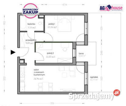 Mieszkanie 6617m2 3pok Gdańsk pomorskie