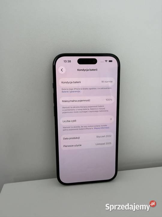 iPhone 15 128GB Czarny 100 Kondycja wielkopolskie Kalisz sprzedam