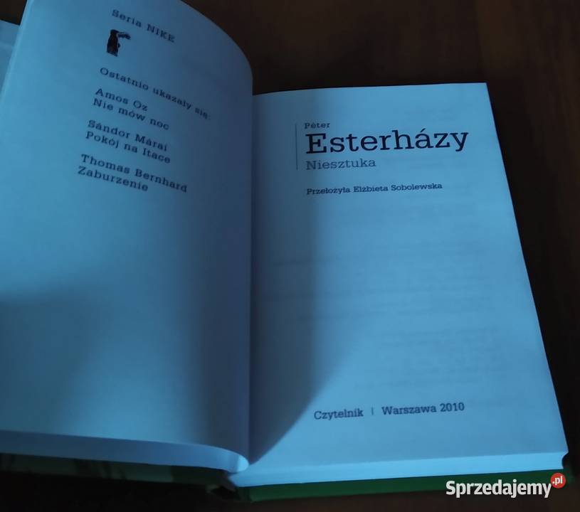 Niesztuka Pter Esterhzy ISBN 9788307032238 Gdańsk