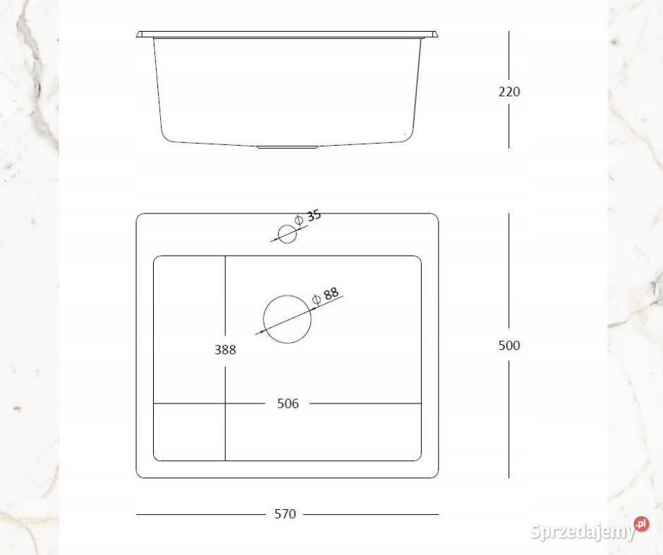 Zlewozmywak jednokomorowy Quadron Morgan 110 Bydgoszcz