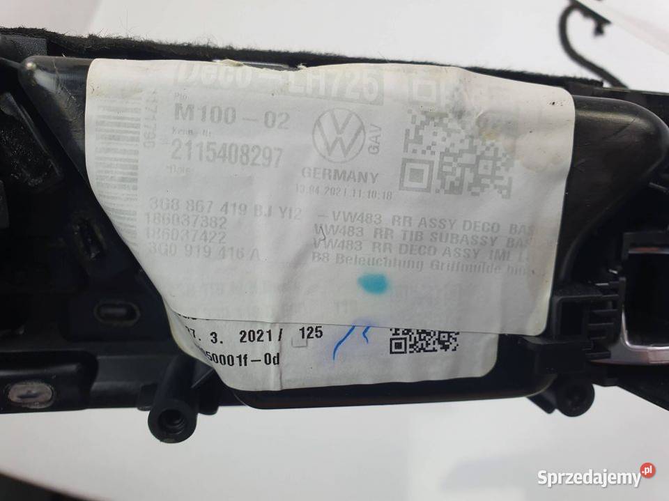 DEKOR LISTWA VOLKSWAGEN ARTEON 3G8867419BJ osobowe Lipno