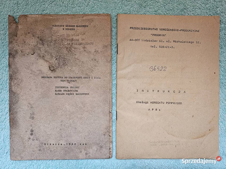 Instrukcje Obsługi i Montażu Maszyn Rolniczych Rydułtowy