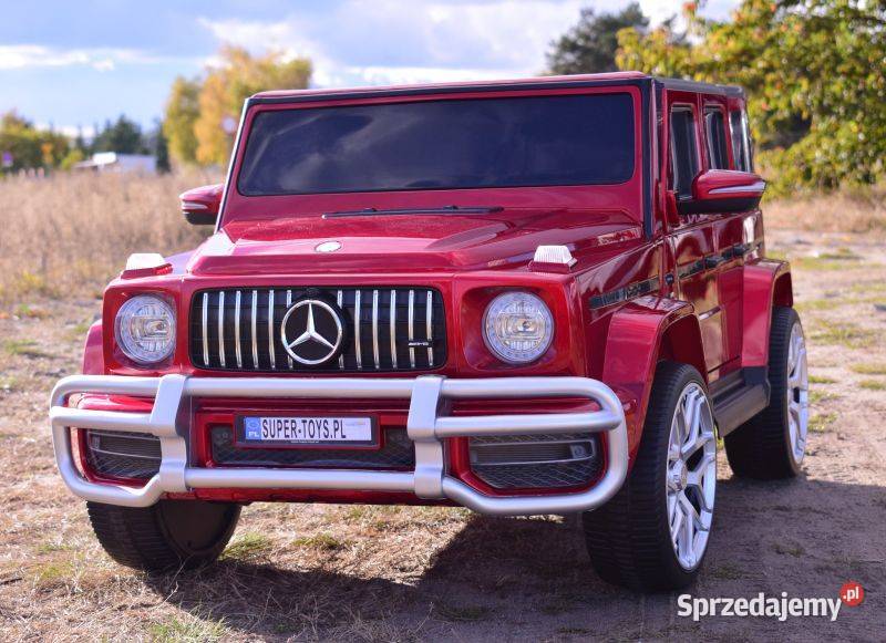 MERCEDES G63 AMG 2 DZIECI 24V 4X4 MIĘKKIE KOŁA Pojazdy elektryczne i spalinowe Toruń