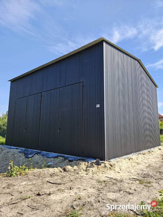 Grafitowy Garaż blaszany Magazyn na maszyny Radzyń Podlaski