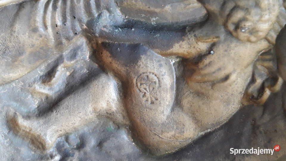 Stara plakieta Matka Boska z dzieciątkiem Gdynia