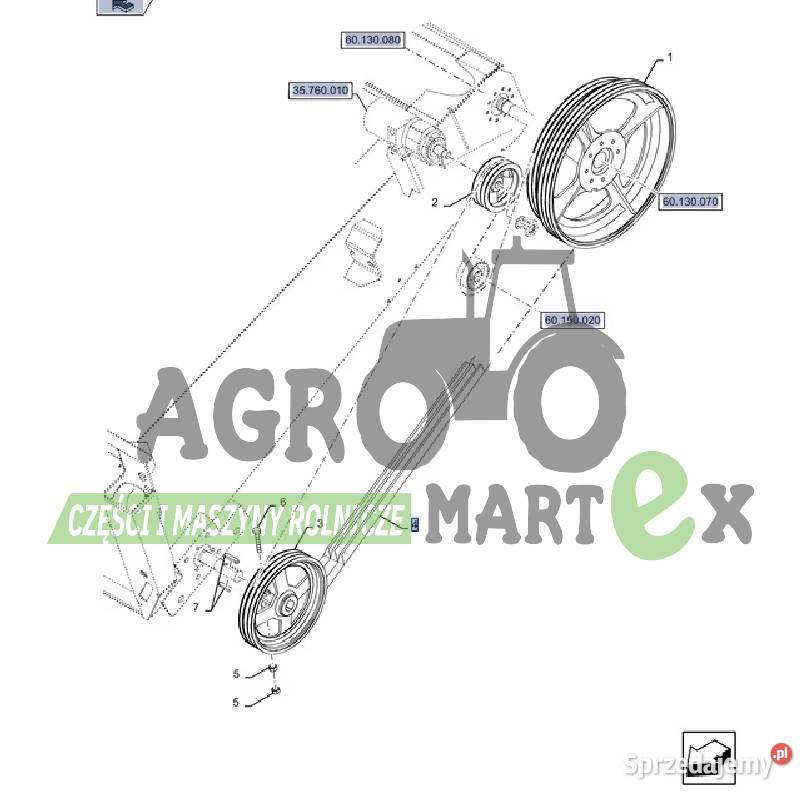 47510196 KOŁO PASOWE CNH Wichrów