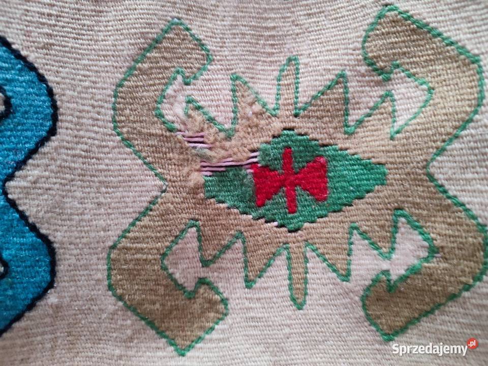 Kilim wełniany duży z zawieszkami Białystok