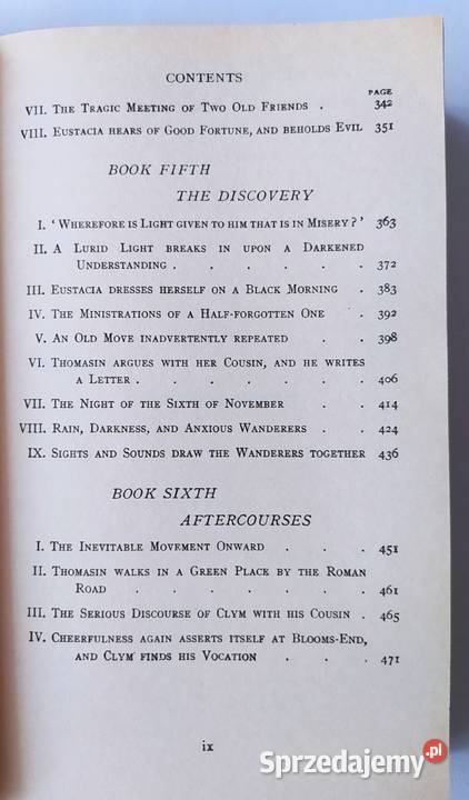 THE RETURN OF THE NATIVE Thomas Hardy Rok wydania 1994 Hajnówka