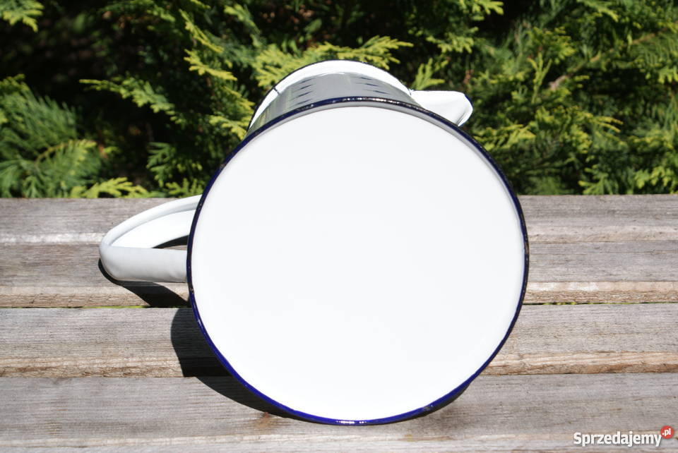 Dzbanek emaliowany biały poj 2 litry biały