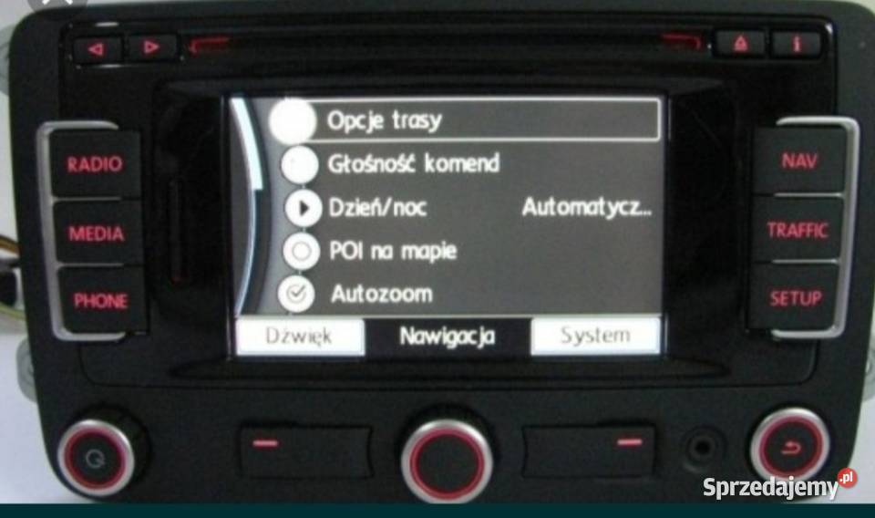 RNS310 Mapa europy VW SEAT Skoda wielkopolskie Ostrów Wielkopolski
