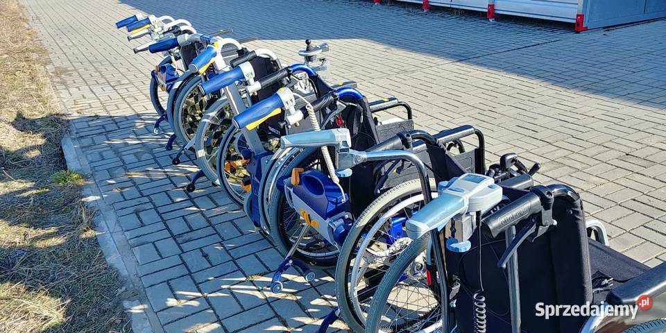 Wózek inwalidzki lekki składany z napędem różne Syców
