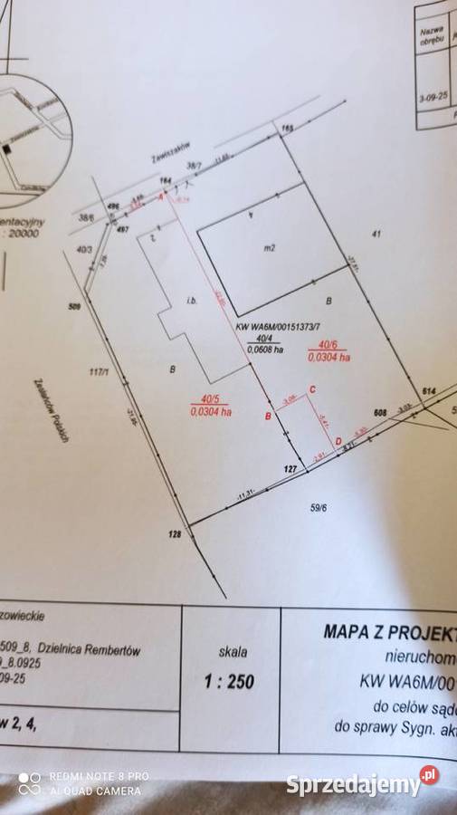 działka budowlana 304m Warszawa Rembertów