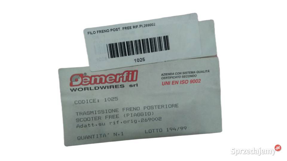 LINKA HAMULCA TYŁ SEMERFIL PIAGGIO FREE 50 100 Linki i cięgna