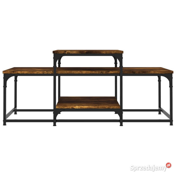Stolik kawowy przydymiony dąb 102x60x45 WM835316 mazowieckie