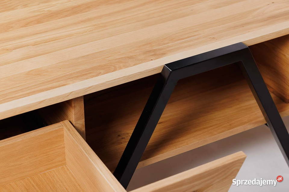 Szafka RTV Loftowa Dębowa NANO