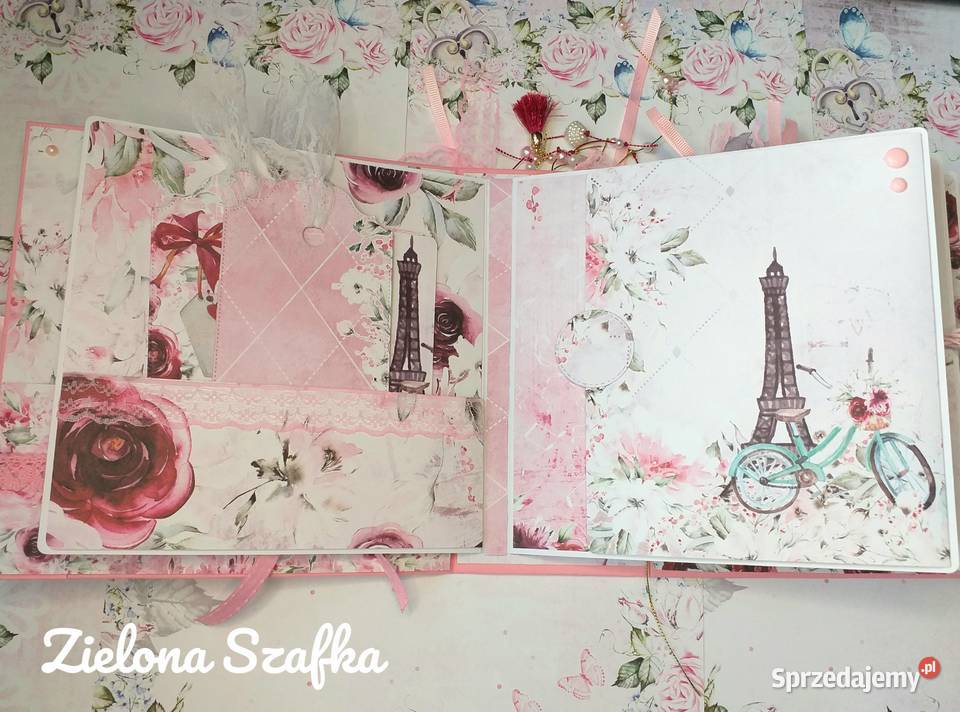 ALBUM SCRAPBOOKING FOTO walentynki ślub rocznica Rękodzieło Mszana Dolna