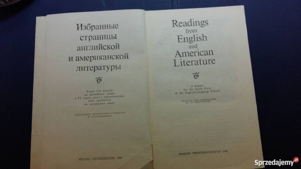 Readings From English and American Literature Rok wydania 1982 Łódź sprzedam