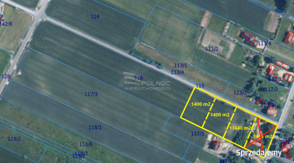 Działki budowlane w Janowie 1400m2 85 m2 Janów