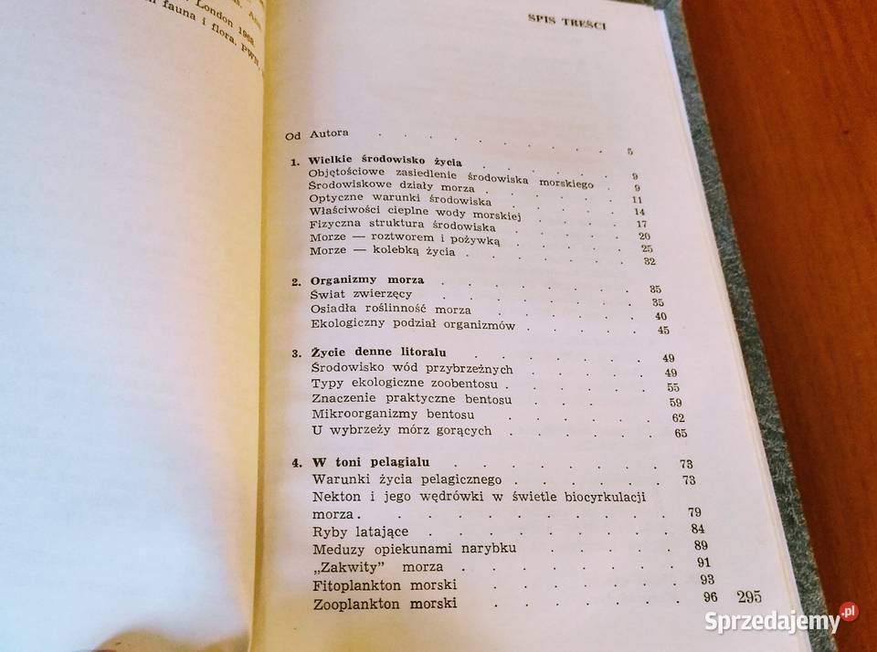Morza i oceany ekologia i biogeografia Kazimierz Gdańsk sprzedam