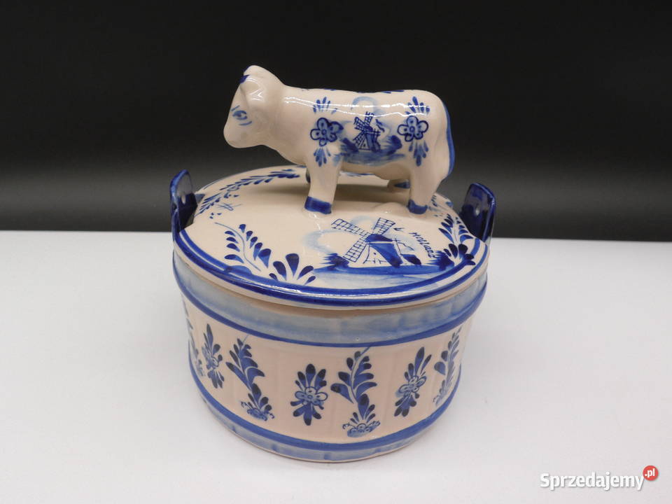 Unikalna Maselniczka Delft Blue Vintage z wielkopolskie Raszków
