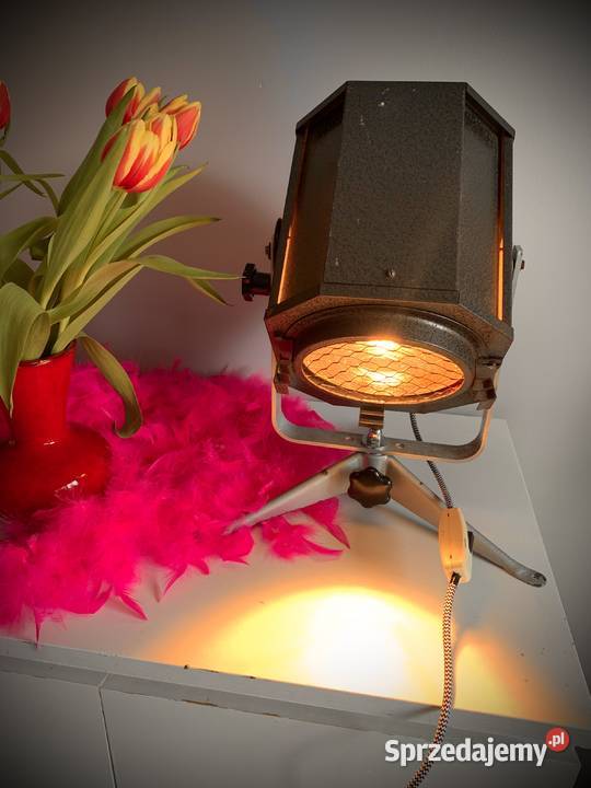 Lampa teatralna stołowa nocna biurkowa Vintage Lampy stołowe i nocne