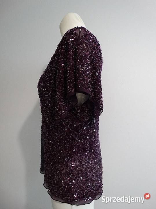 Bluzka Jedwabna 100 Jedwab Balowa Wieczorowa Łomża