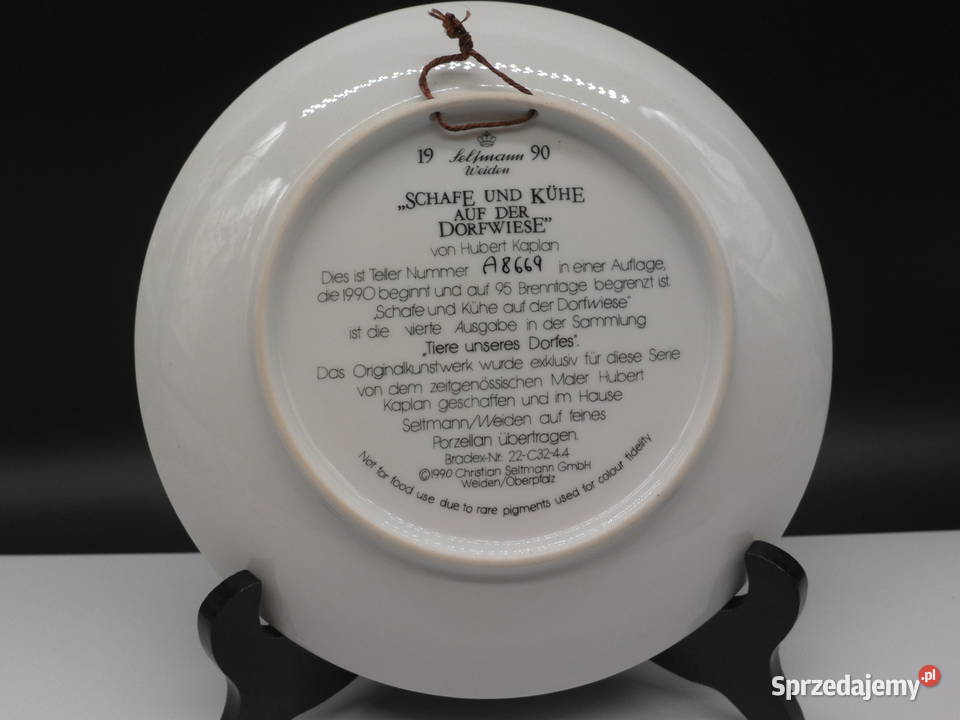 Talerz Porcelanowy Seltmann Weiden Schafe und Raszków