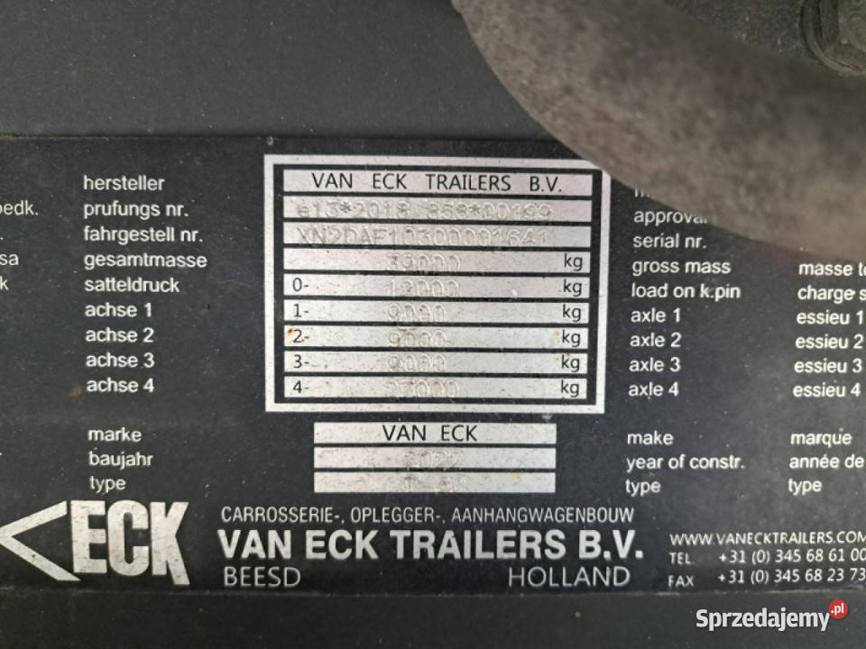 izoterma Van Eck T3C T3C Poleasingowe Komorniki