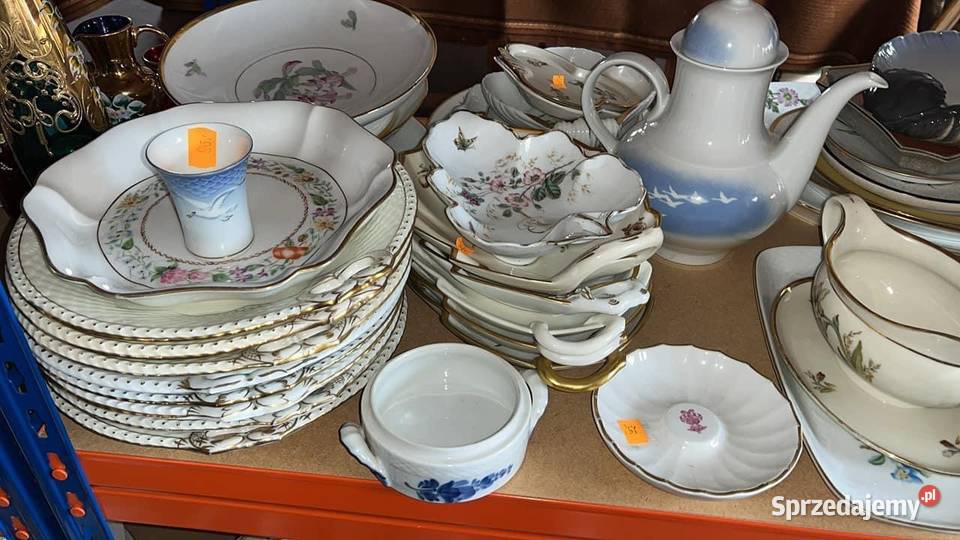Pojemnik na wykałaczki Royal Copenhagen Złota Porcelana i szkło Gdańsk