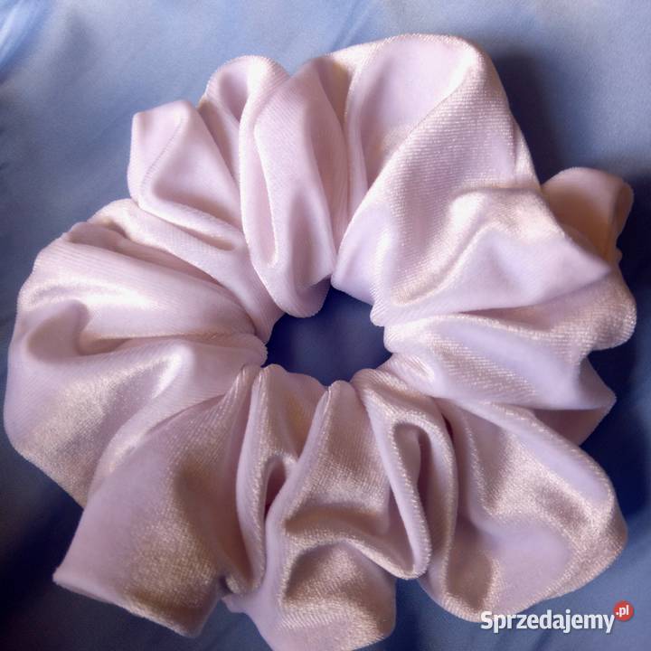 Modne frotki scrunchie welur aksamitnysatyna Bydgoszcz