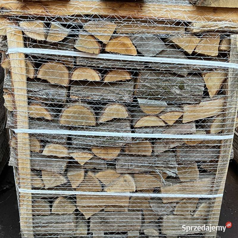 Suche drewno kominkowe dąb na palecie z Opał dolnośląskie Wrocław