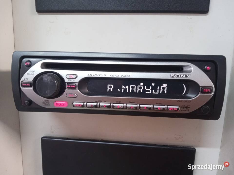 SONY CDXGT20 CD MP3 AUX Radio samochodowe czysty Sony