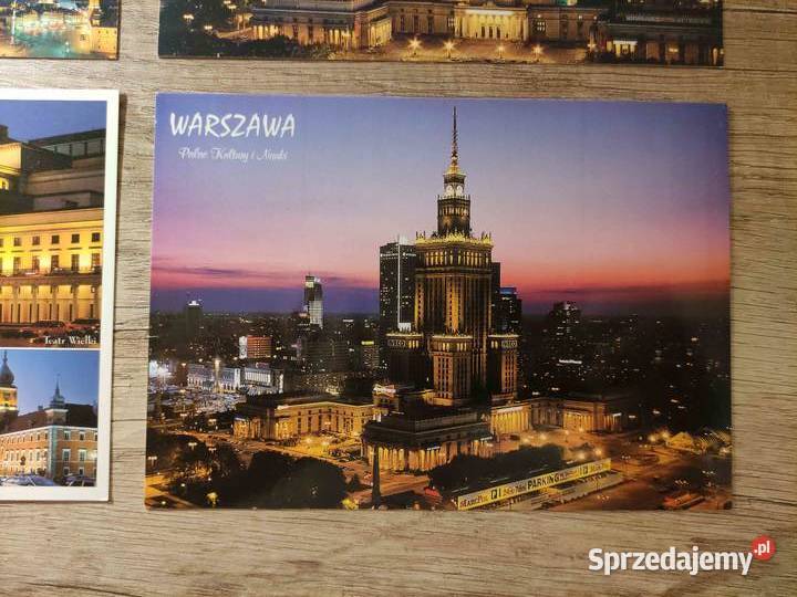 Pocztówki Warszawa Pałac Kultury 4 sztuki Pocztówki i karty telefoniczne podkarpackie Rzeszów