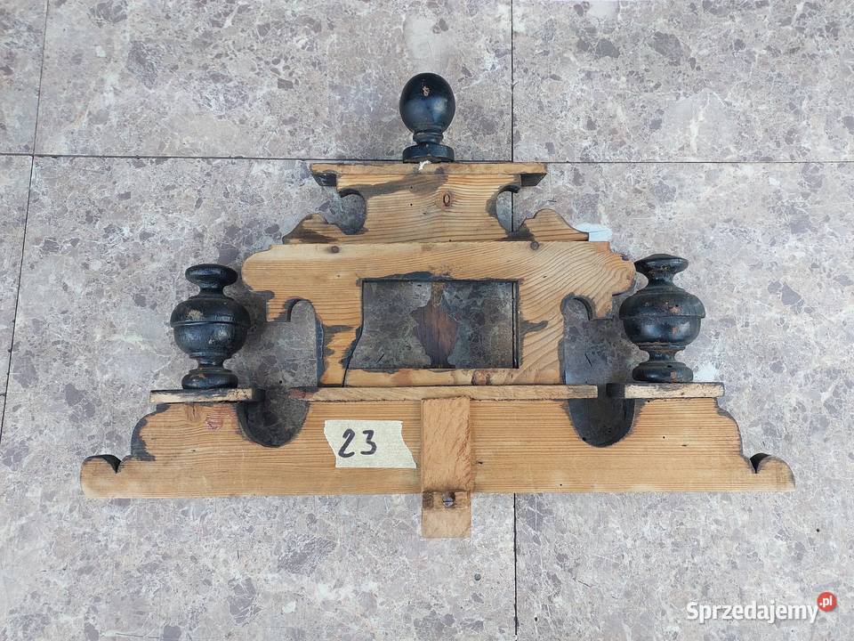 23 korona starego zegara ściennego szerokość 38 Antyki pomorskie