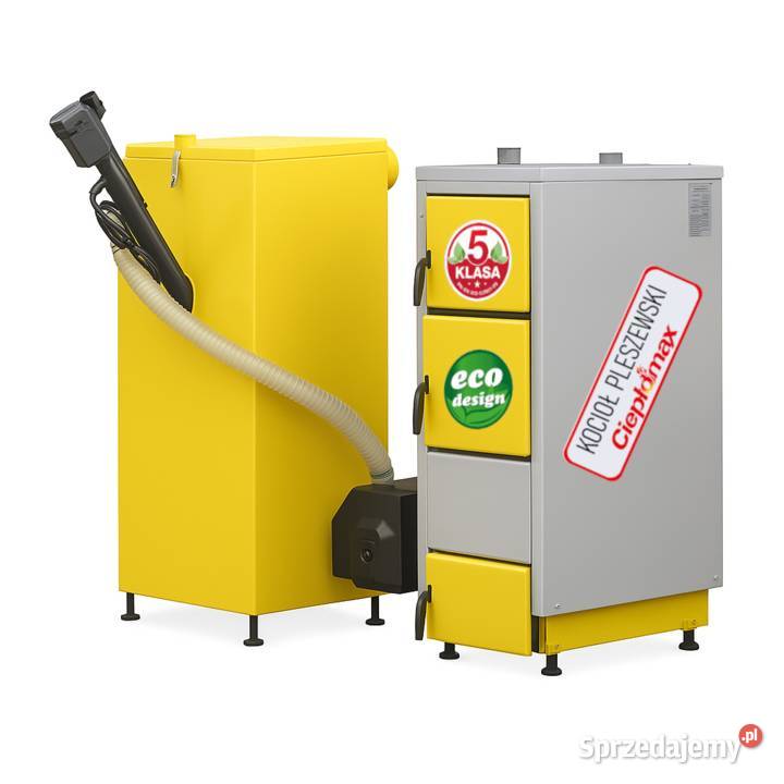 Kocioł z podajnikiem na pellet NKGP 25kW 250m2 5 śląskie
