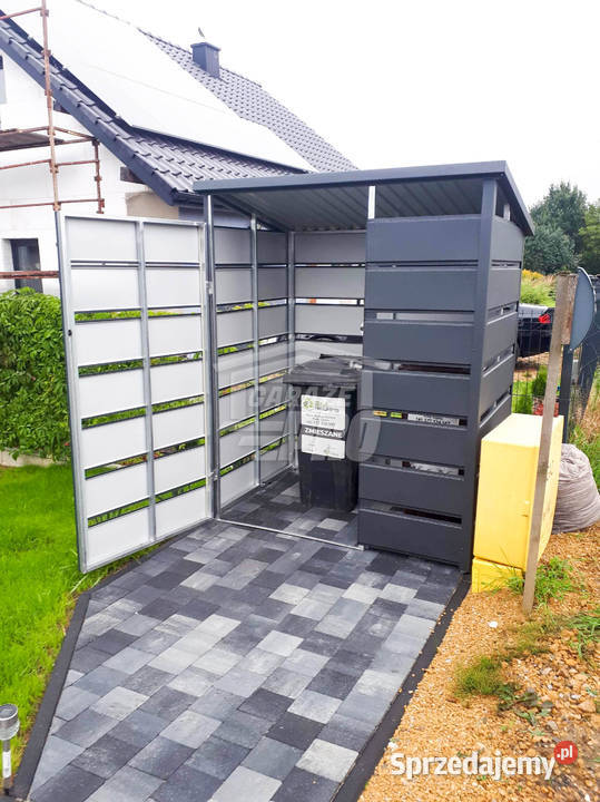 Wiata śmietnikowa 18x1m antracyt Schowek sprzedam
