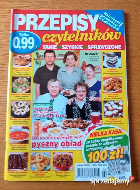 PRZEPISY CZYTELNIKÓW 22011 MIN CHRUPIĄCE UDKA Piszczac sprzedam