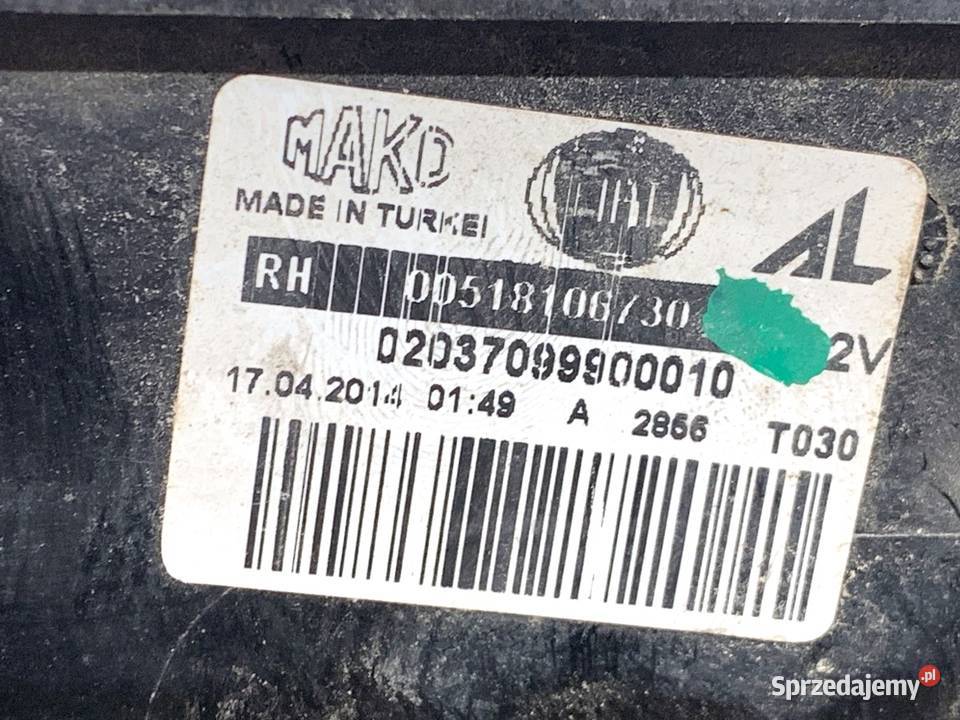 LAMPA LEWY TYŁ FIAT DOBLO II 00518106730 Minivan