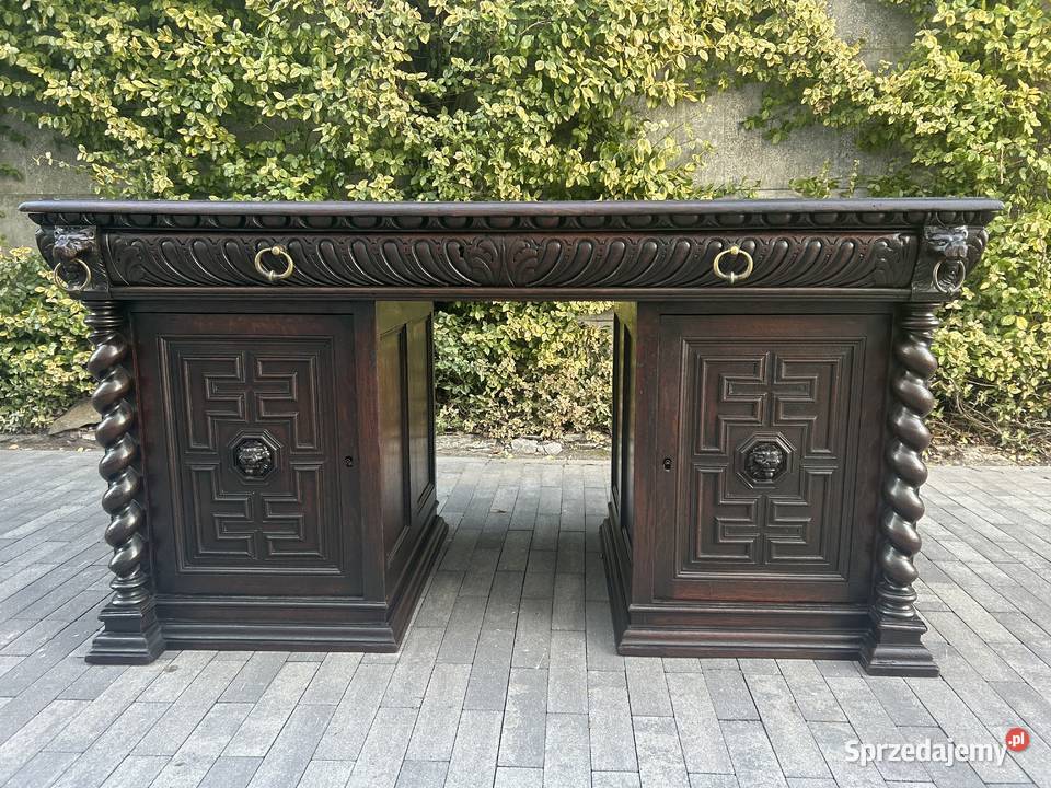 Dębowe biurko antyk Warszawa