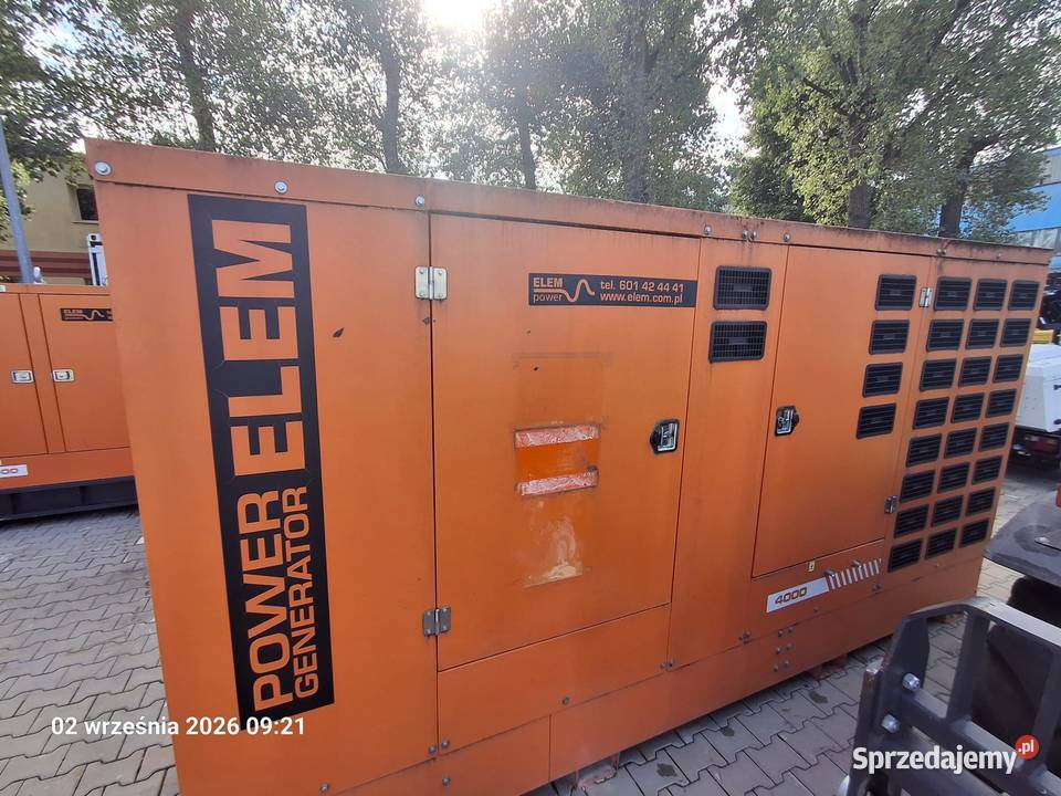 Sprzedaż Agregat prądotwórczy GRUPEL 347 kVA Biznes i Przemysł Jelcz-Laskowice sprzedam