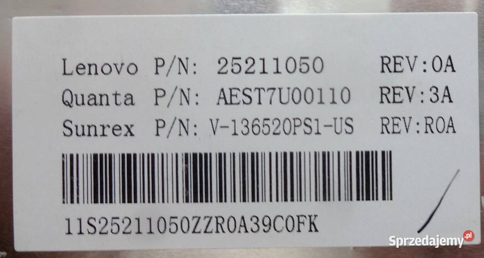 Klawiatura do laptopa Lenovo IdeaPad Flex15 Szczecin sprzedam