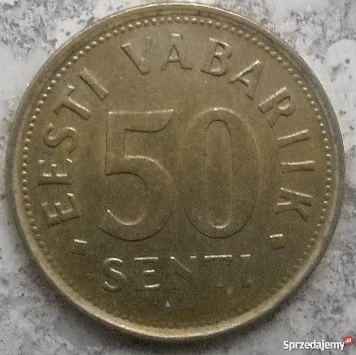 ESTONIA50 SENTI1992 r Numizmatyka mazowieckie
