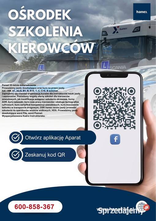 KURS PRAWA JAZDY RYCZYWÓŁ NAUKA JAZDY OSK HANEX