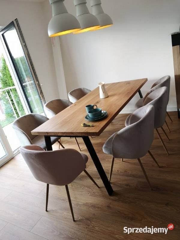 Drewniane stoły z metalowymi nogami NA WYMIAR śląskie sprzedam