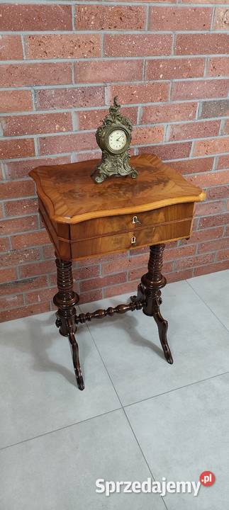 Piękny stolik niciak Ludwik Filip antyk