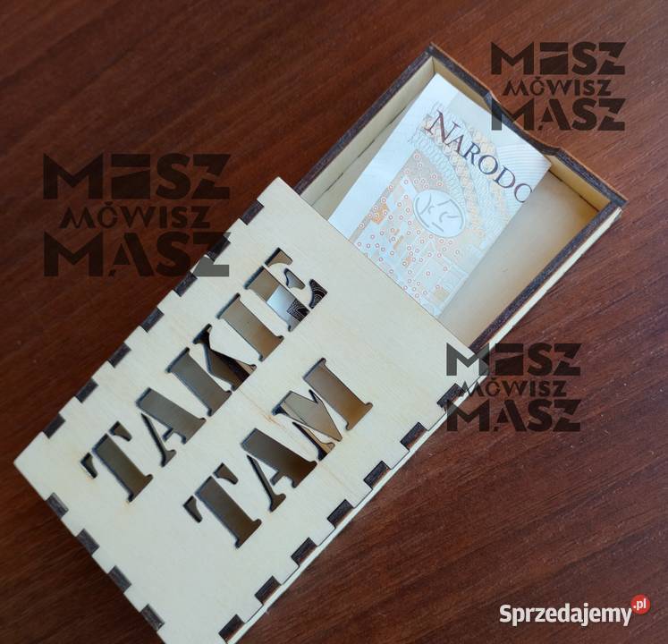 Pudełko na kasę hajs pieniądze Mikołaja Racot