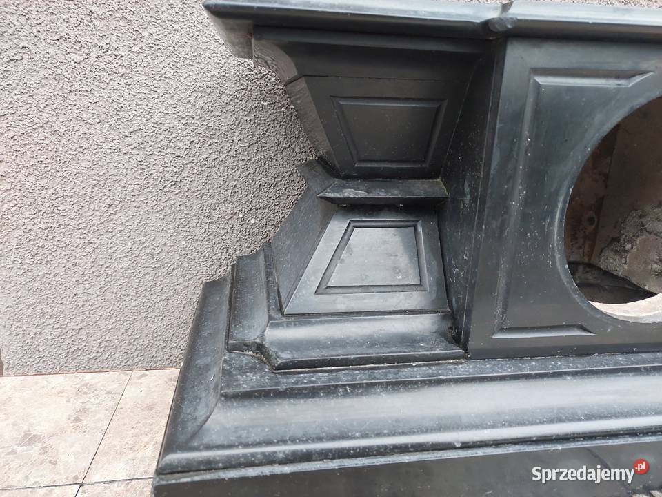 S114 Obudowa marmur starego zegara kominkowego Antyki