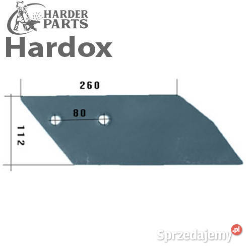 Dłuto 100hektarów HARDOX 41663L części do pługa