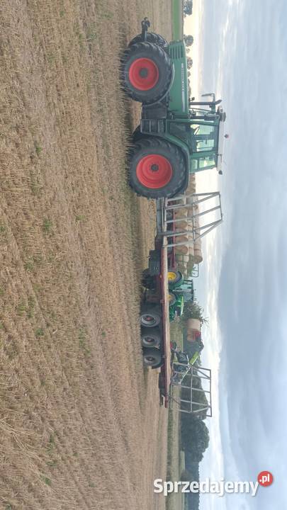Przyczepa platforma do bel słomy sianokiszonki wielkopolskie Porażyn